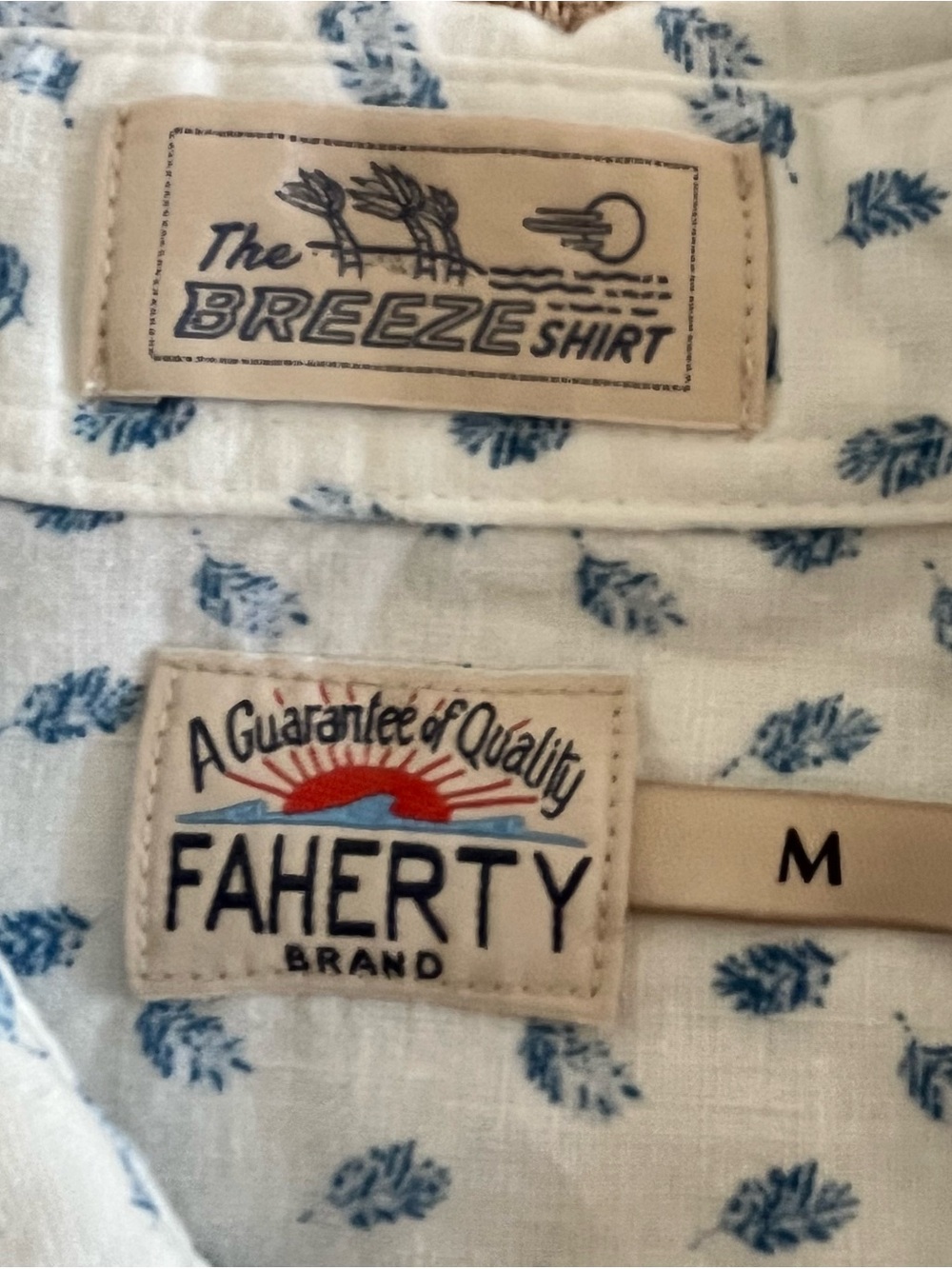 Faherty Brand Breeze shirt for men Size M. - Picture 4 of 6